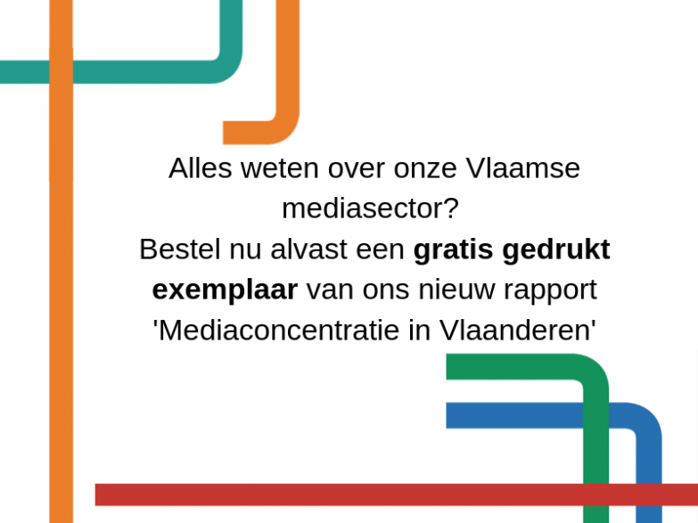Bestel je gratis exemplaar van het rapport Mediaconcentratie in Vlaanderen 2019!